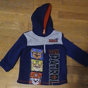 Paw Patrol Kids Hoodie, 3T - Navy and Gray
